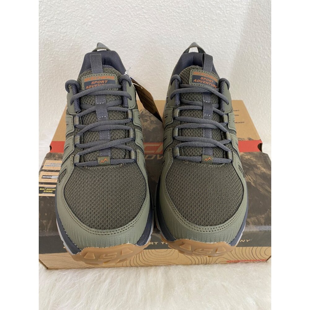 Skechers Mens Venture Seeker Green Outdoors Hiking Grip Shoes - Picture 2 of 12